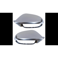 [Side Mirror Cover Set Matt Silver suitable for AUDI A6 C7 (4G) Sedan Allroad Avant 2012-2018]