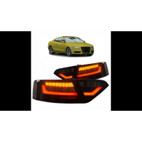 [Tail Lights LED Black Smoke suitable for AUDI A5 (8T) Coupe Convertible Sportback Pre-Facelift 2007-2009]