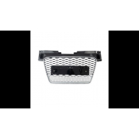 [Sport Grille Silver Matt & Gloss Black suitable for AUDI TT (8J) Coupe Roadster 2006-2014]