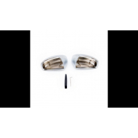 [Side Mirror Cover Set Matt Silver suitable for AUDI TT (8J) Coupe Roadster 2006-2014]