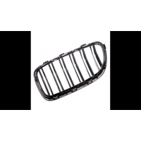 [Sport Grille Single Line Carbon Look suitable for BMW 5 (F10) Sedan (F11) Touring 2010-2018]