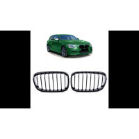 [Sport Grille Single Line Matt Black suitable for BMW 1 (F20, F21) Hatchback Pre-Facelift 2011-2015]