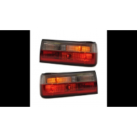 [Tail Lights Crystal Red Clear suitable for BMW 3 (E30) Sedan Touring Convertible Facelift 1988-1991]