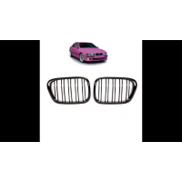 [Sport Grille Dual Line Gloss Black suitable for BMW 5 (E39) Sedan Touring 1995-2003]