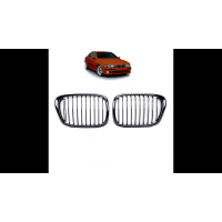 [Sport Grille Single Line Gloss Black suitable for BMW 5 (E39) Sedan Touring 1995-2003]