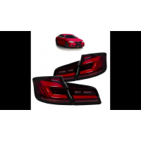 [Tail Lights Dynamic LED Red Clear suitable for BMW 5 (F10) Sedan 2010-2017]