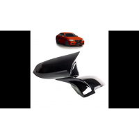 [Side Mirror Cover Set Gloss Black suitable for BMW 5 (F10) Sedan 5 (F07) Gran Turismo 5 (F11) Touring (F13) Coupe (F12) Convertible (F06) Gran Coupe 7 (F01, F02, F03, F04) Facelift 2014-2017]