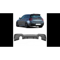 [Sport Rear Spoiler Diffuser Matt Black suitable for BMW 1 (F20, F21) Hatchback Pre-Facelift 2011-2015]