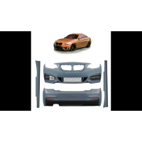 [Sport Bodykit Bumper Set PDC SRA suitable for BMW 2 (F22) Coupe (F23) Convertible 2012-2020]