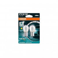 [OSRAM 12V PY21W (BAU15S) 12V diadem chrome (2ks) oranžová Duo-blister]