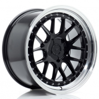 [JAPAN RACING JR40 - GLOSSY BLACK W/MACHINED LIP]