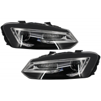 [Fényszórók LED XENON HID VW Polo 6R 6C 61 (2011-2017) Light Bar Devil Eye Look típus]