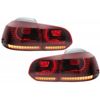 [Hátsó lámpák Full LED VW Golf 6 VI (2008-2013) R20 Design Red Smoke Fordulólámpa Statikus típus]